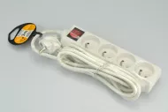 Prodlužovací kabel se 4 zásuvkami a vypínačem SOLIGHT - 3m