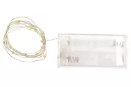 Mikro LED světýlka na baterie - 95 cm - 20 diod - teplá bílá