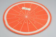 Pletené prostírání - 38 cm - pomeranč