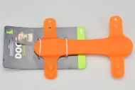Silikonové LED světlo na obojek DOGS (15cm) - Oranžové
