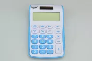 Kalkulačka na solární pohon 886213 - 10,5 x 7 cm - modrá - Vector