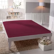 Microtop prostěradlo - AMELIA ROYAL - bordó - BedStyle - 90 x 200 cm