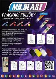 Praskací kuličky Mr. Blast - Mentol - 100 ks