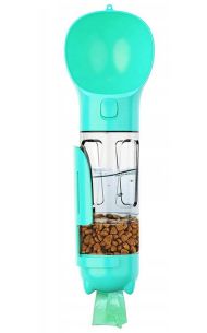 Přenosný dávkovač vody a krmiva pro domácí mazlíčky - 300 ml