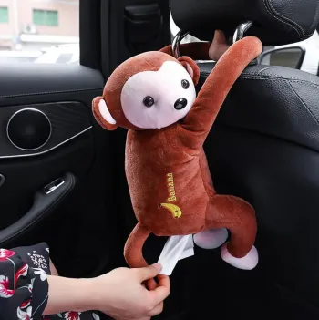 Veselá opička jako obal na vlhčené ubrousky a kapesníky