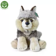 plyšový vlk sedící 30 cm