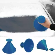 Multifunkční škrabka na zamrzlá okna - modrá