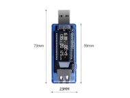 USB tester napětí voltmetr/ampérmetr