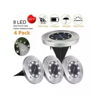Solární zahradní LED světla - 8 LED - 4 ks
