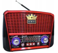 Přenosné rádio Golon RX-BT455S s Bluetooth, USB, TF, solárním napájením a dobíjecí baterií