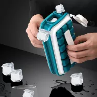 Přenosný výrobník ledu s lahví na vodu - 2 v 1 
