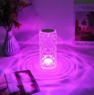 LED dotyková křišťálová lampa s 16 druhy barev