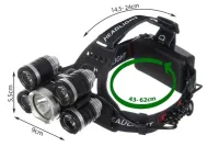 LED Čelovka Trizand 16144 s 5xT6