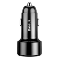 Autonabíječka 3.0 BS-C16Q1 - s displejem - 2x USB - 45 W - černá - Baseus