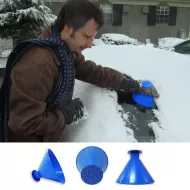 Multifunkční škrabka na zamrzlá okna - modrá
