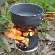 Outdoorový vařič na dřevo - Dřívkáč