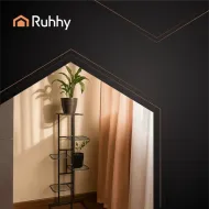 Stojan na květiny Ruhhy - 106 cm - 6 polic - černý