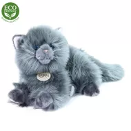 Plyšová perská kočka - ležící - šedá - 30 cm - Rappa