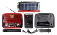 Přenosné rádio Golon RX-BT455S s Bluetooth, USB, TF, solárním napájením a dobíjecí baterií