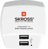 USB nabíjecí adaptér DC10UK pro UK - 2400 mA - 2x USB výstup - SKROSS