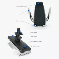 Bezdotykový držák na telefon se senzorem a bezdrátovým nabíjením