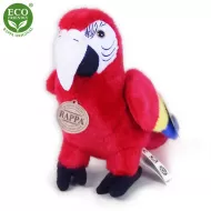 Plyšový papoušek Ara Arakanga - červený - 24 cm - Rappa