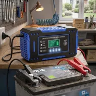 Profesionální autonabíječka FOXSUR FBC122408D s funkcí opravy - 8A 12V / 24V