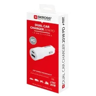 Rychlonabíječka do auta USB-C a USB-A - 20 W - SKROSS DC27C-PD20 