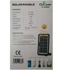 Solární monokrystalický panel CL-638WP - 3,8 W - 6 V - CCLamp 