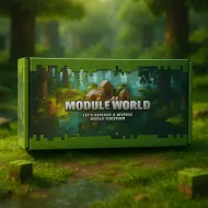Magnetická stavebnice Module World - 48 kostiček + 2 figurky