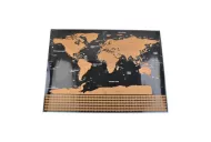Stírací mapa světa s vlajkami a doplňky - v dárkovém tubusu - 82 x 59 cm - Malatec