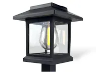 Solární LED sloupková lampa - Sunlight A6109 - 38 cm - sada 2 ks