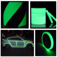 Orientační a výstražná fluorescenční páska - 2,9 m - zelená