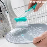 Kartáč na nádobí s rukojetí a dávkovačem na mycí prostředek Cleasy - InnovaGoods