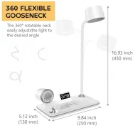 Stolní lampa 4 v 1 MDHL MD-1772 - bílá