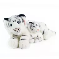 plyšový tygr bílý 38 cm s mládětem 13 cm