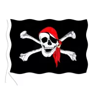 Pirátská vlajka - 90 x 150 cm - Rappa