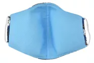 Textilní rouška na více použití s květinami - odstíny modré - 1 ks