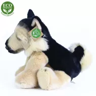 plyšový pes něměcký ovčák sedící, 30 cm