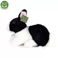 Plyšový ležící králík - černobílý - 24 cm - Rappa