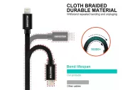 Datový kabel USB-C / Lightning Power Delivery pro iPhone - 1,2 m - Swissten