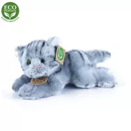 Plyšová kočka - šedá - ležící - 30 cm - Rappa