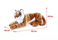 plyšový tygr ležící 92 cm