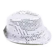klobouk disco stříbrný dospělý - Michael Jackson style