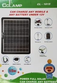 Solární panel - 9 V - 15 W - CL-0915 - CcLAMP