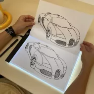 Svítící LED deska na obkreslování