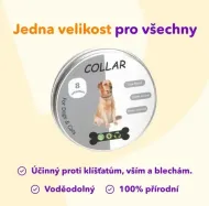 Antiparazitní obojek pro kočky a psy 62cm - mix barev
