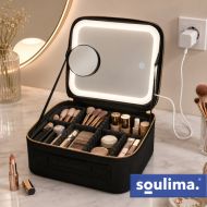 LED kosmetický kufřík se zrcátkem - Soulima