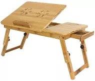 Bambusový stolek na notebook do postele - 30 x 50 cm