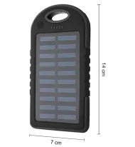 Solární powerbanka se záložní baterií - 5000 mAh
